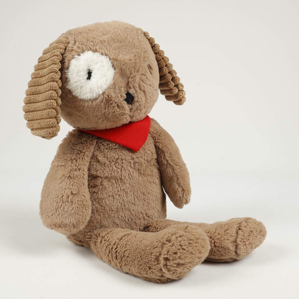 LEVTEX Baby Puppy Dog Patch Eye Red Scarf Plush Stuffed Animal 2016